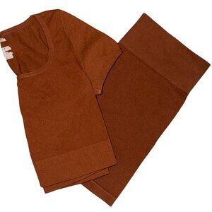 CROP TOP (S)/ SHORT SET(M)